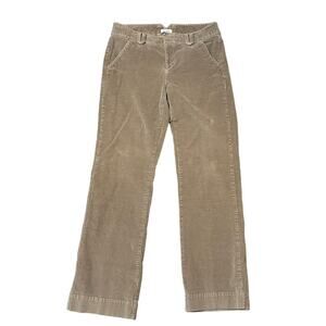 Dockers Women's Corduroy Pants Tan Straight Trouser Leg Mid Rise Casual Size‎ 8M